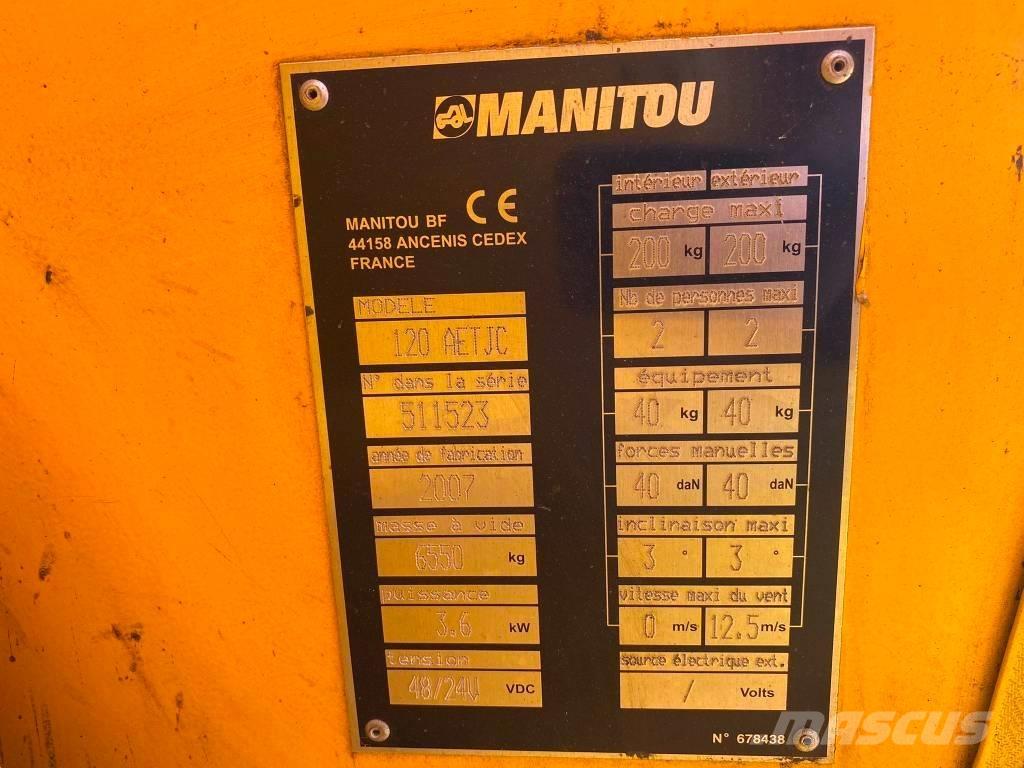 Manitou 120 AET JC Leddede bomlifter