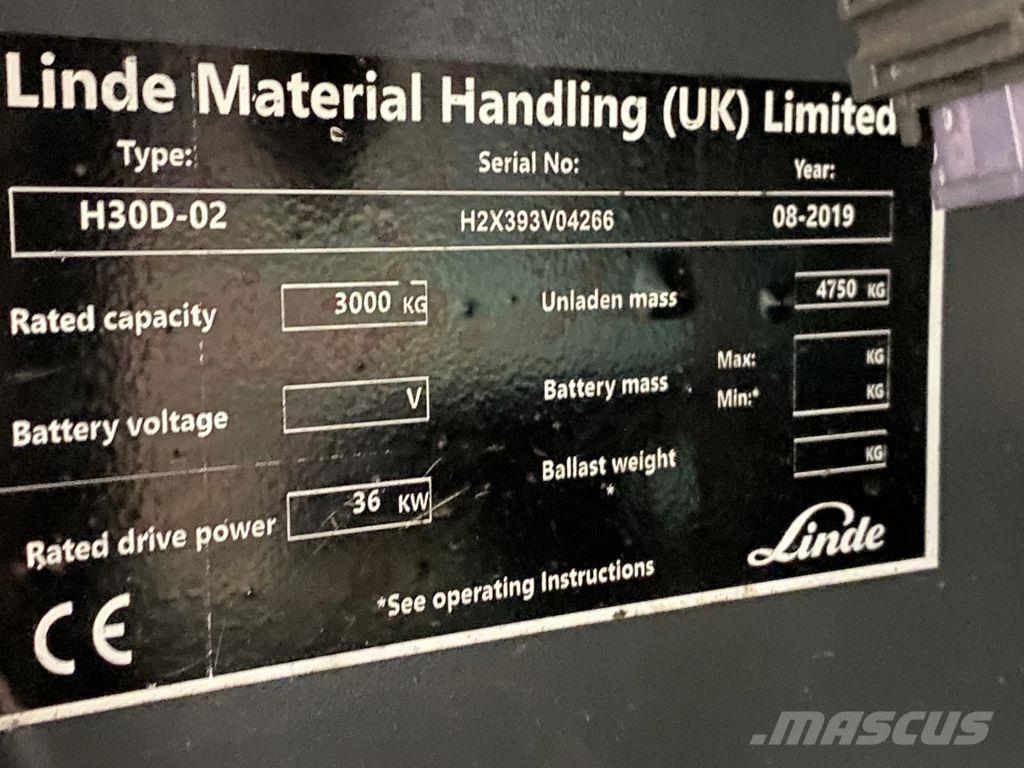 Linde H30D-02 Diesel Trucker