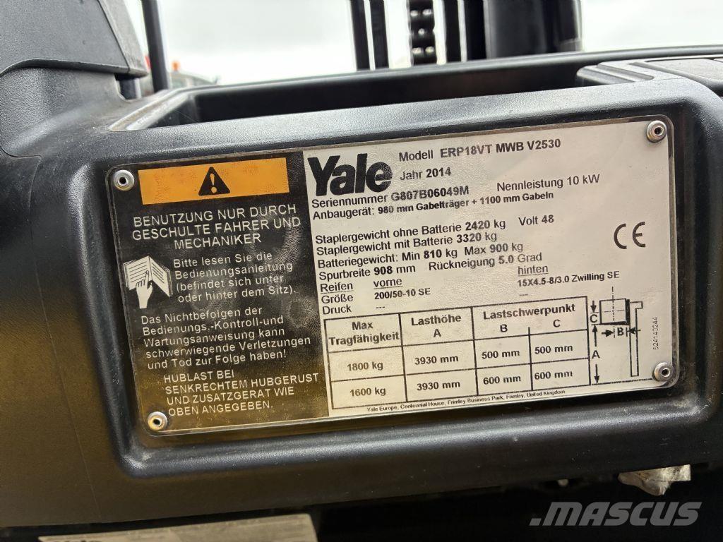 Yale ERP 18VT Elektriske trucker