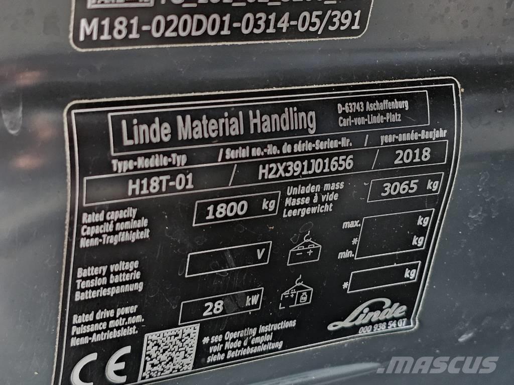 Linde H18T-01 Propan trucker