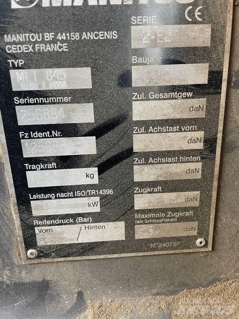 Manitou MLT 845 Teleskoplastere for Landbruk