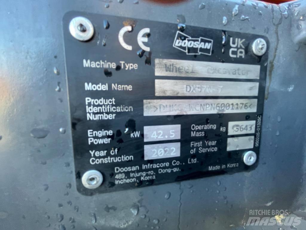 Doosan Dx57W-7 Hjulgravere
