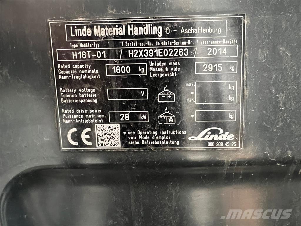 Linde H16T Propan trucker