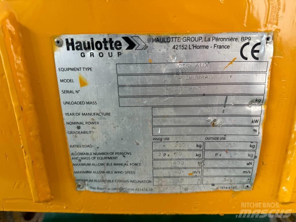 Haulotte OPTIMUM 8 Sakselifter