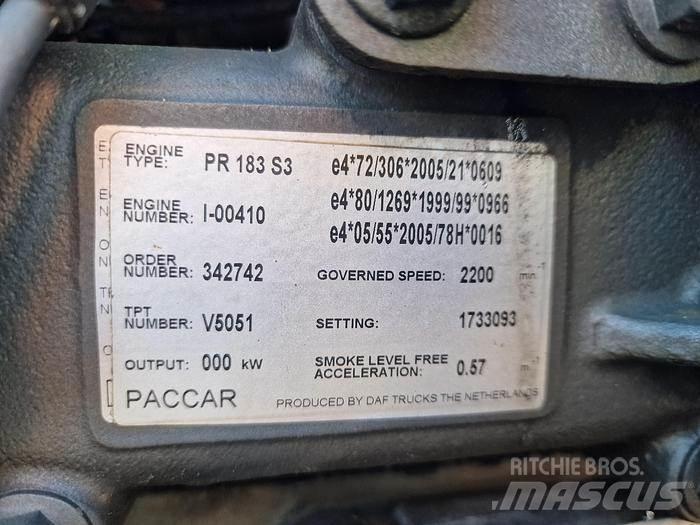 Paccar PR 183 S3 Transport - Annet