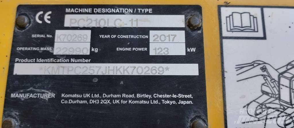 Komatsu PC210LC-11 Beltegraver