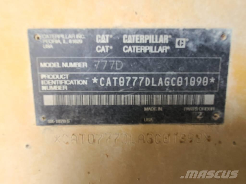 CAT 777D Rammestyrte Dumpere