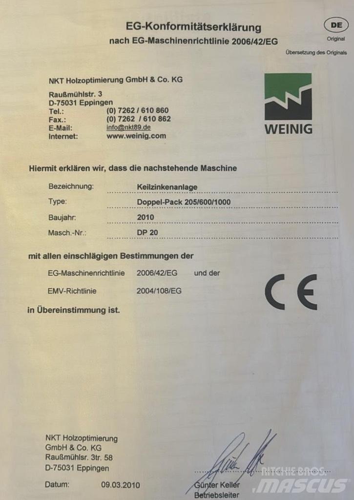  WEINIG Doppel-Pack Mobile sagbruk
