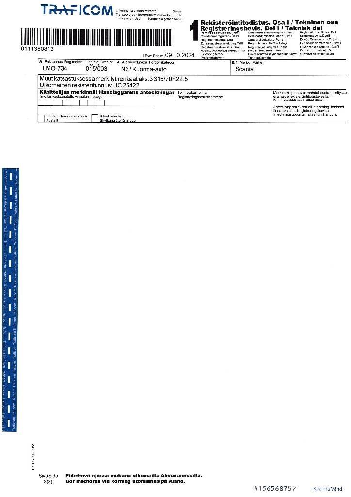 Scania R 560 Planbiler