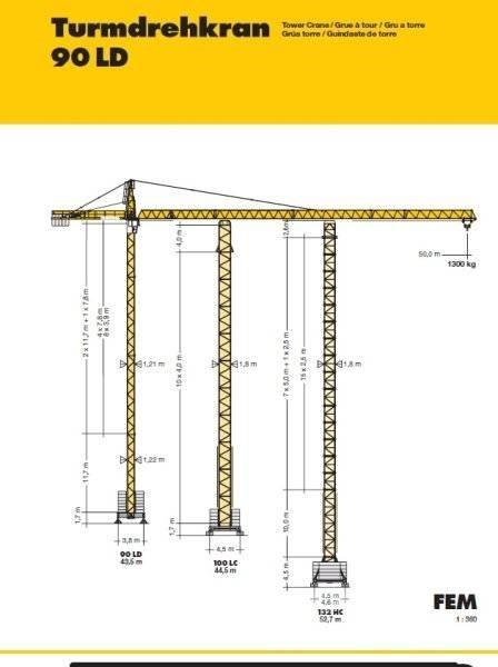 Liebherr 90 LD Bygge- og tårnkraner