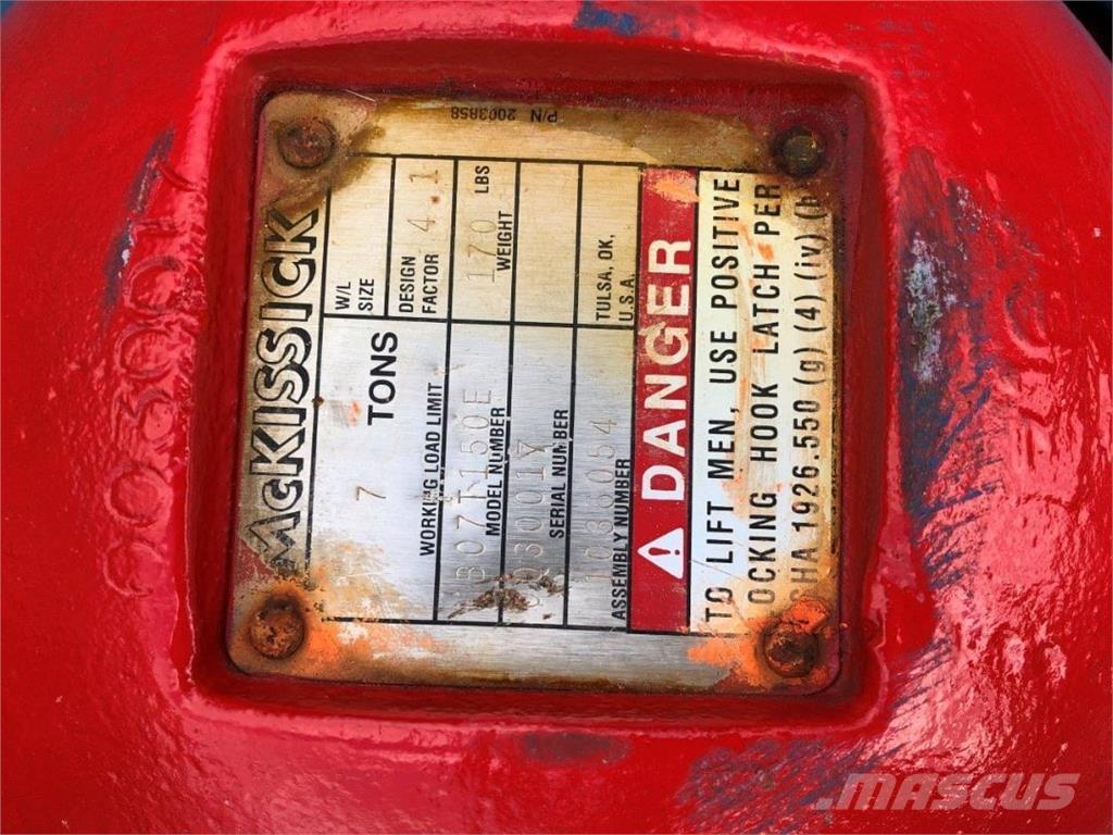  McKissick Kran deler og utstyr