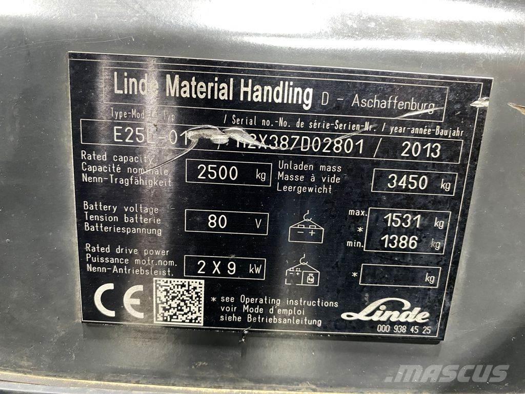 Linde E25L Elektriske trucker