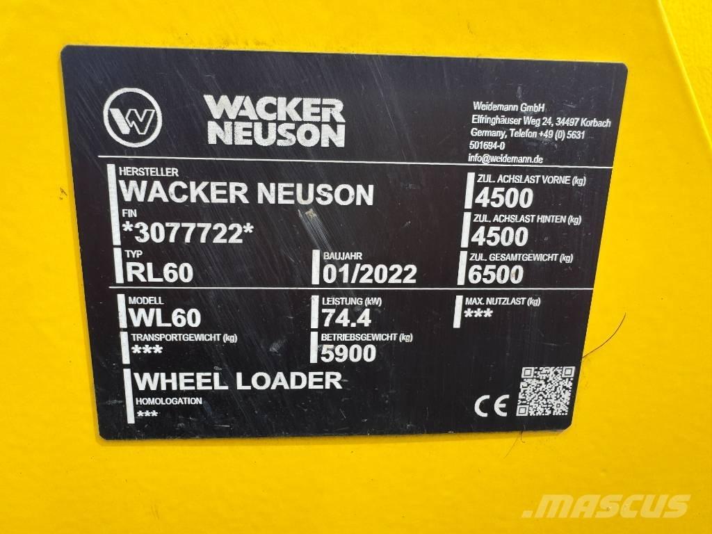 Wacker Neuson WL60 Hjullastere