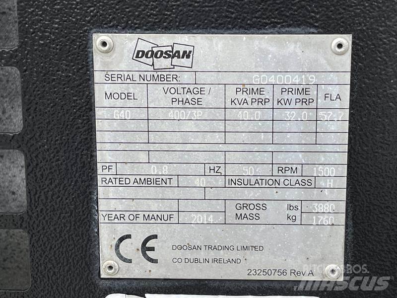 Doosan G 40 Diesel Generatorer