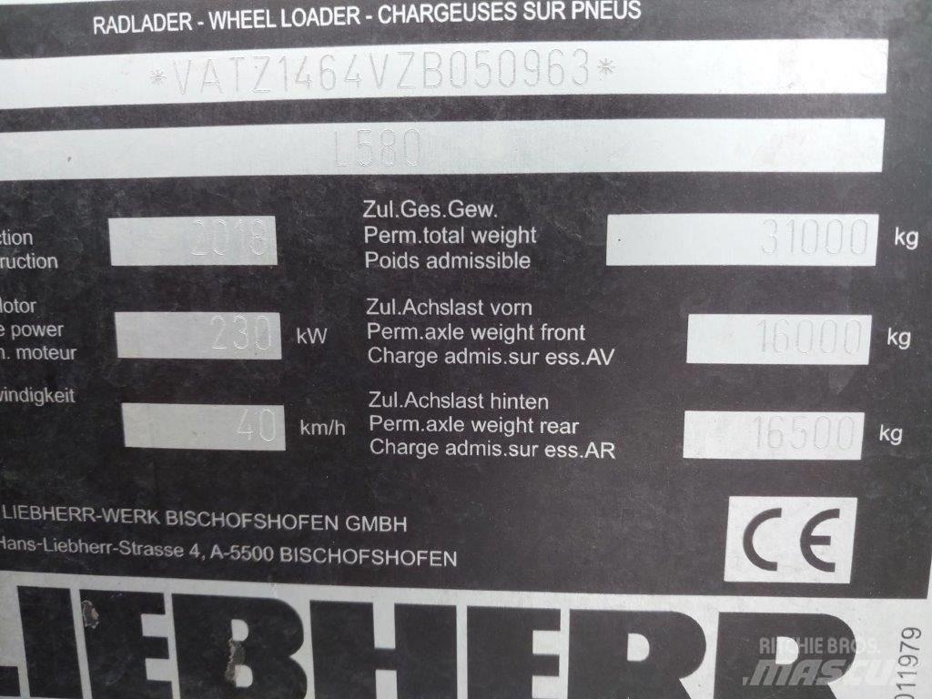 Liebherr L 580 Hjullastere