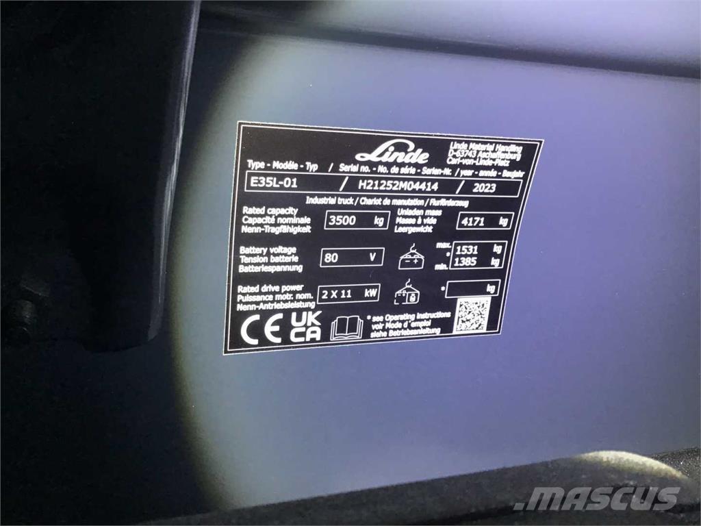 Linde E35L Elektriske trucker
