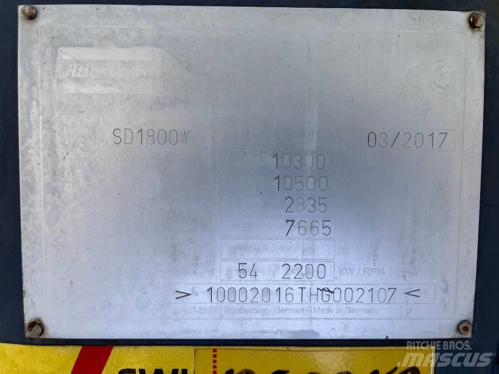 Dynapac SD 1800 W Asfaltutleggere