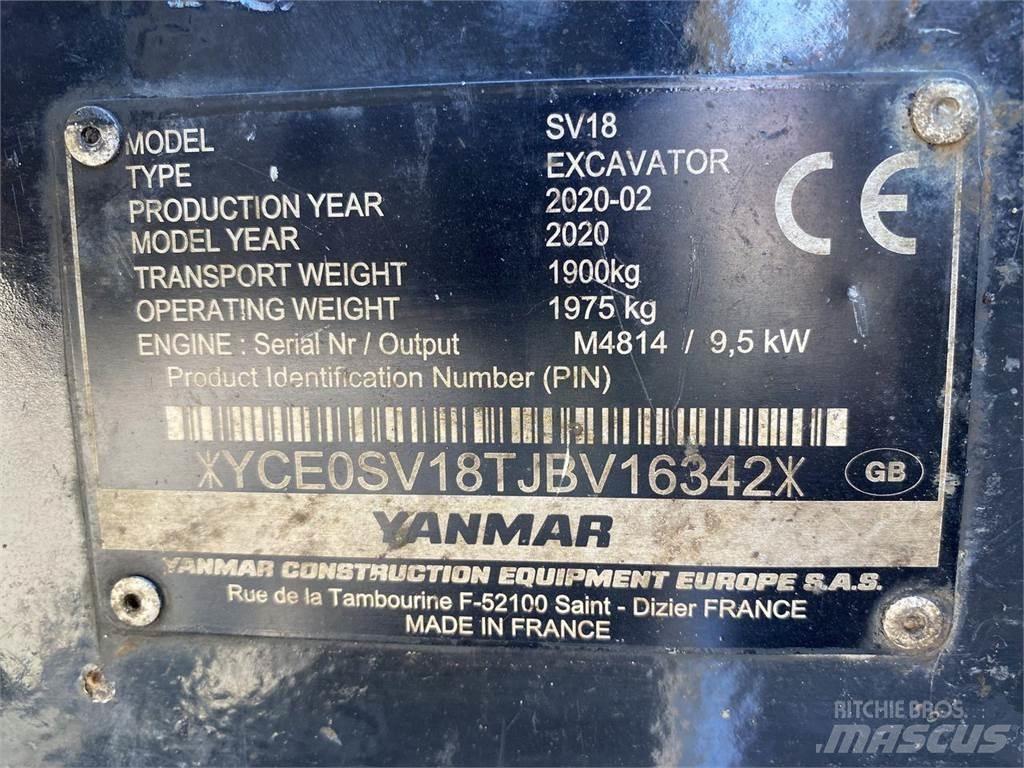 Yanmar SV18 Hjulgravere
