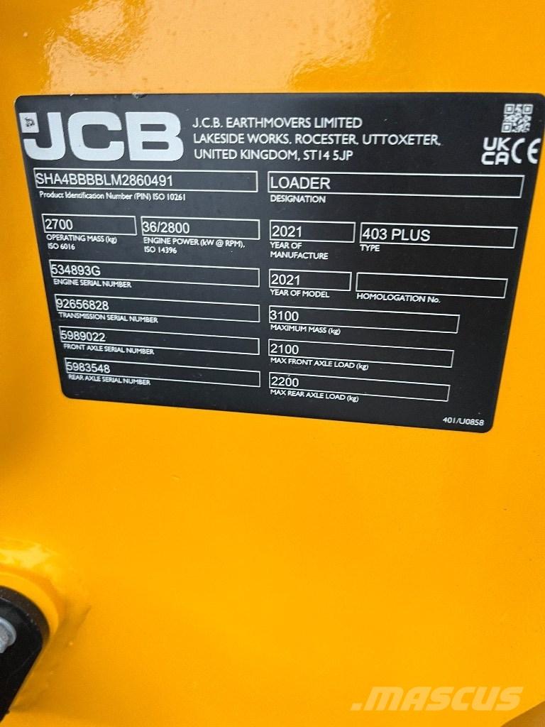 JCB 403 Hjullastere