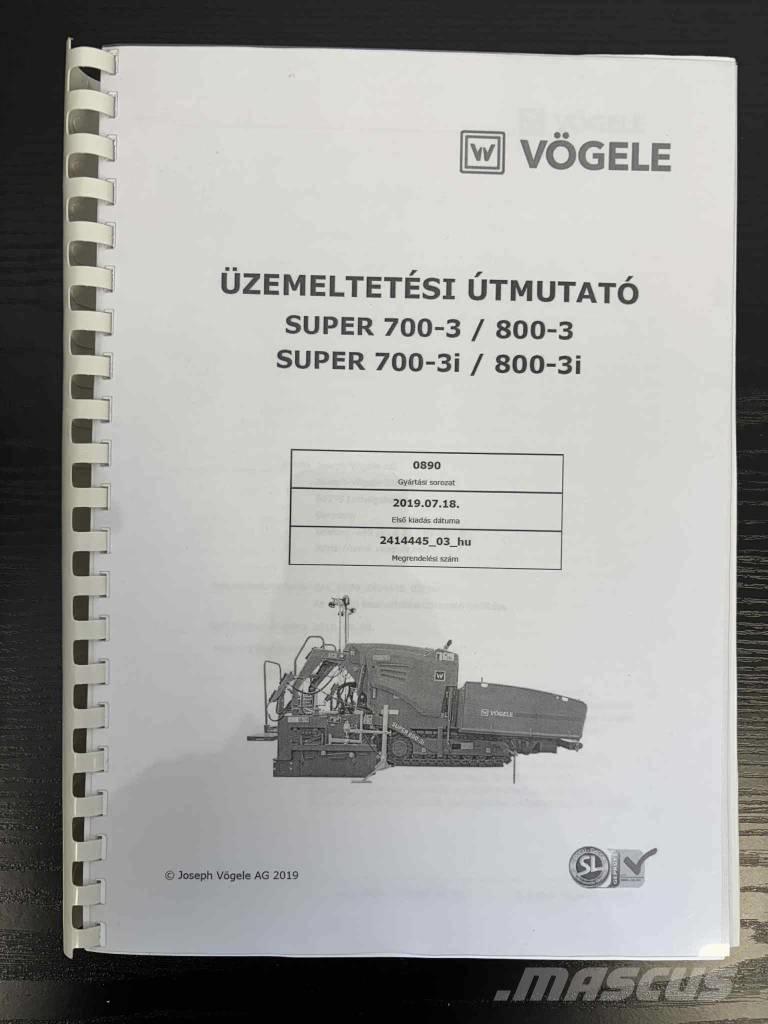 Vögele Super 800-3i Asfaltutleggere
