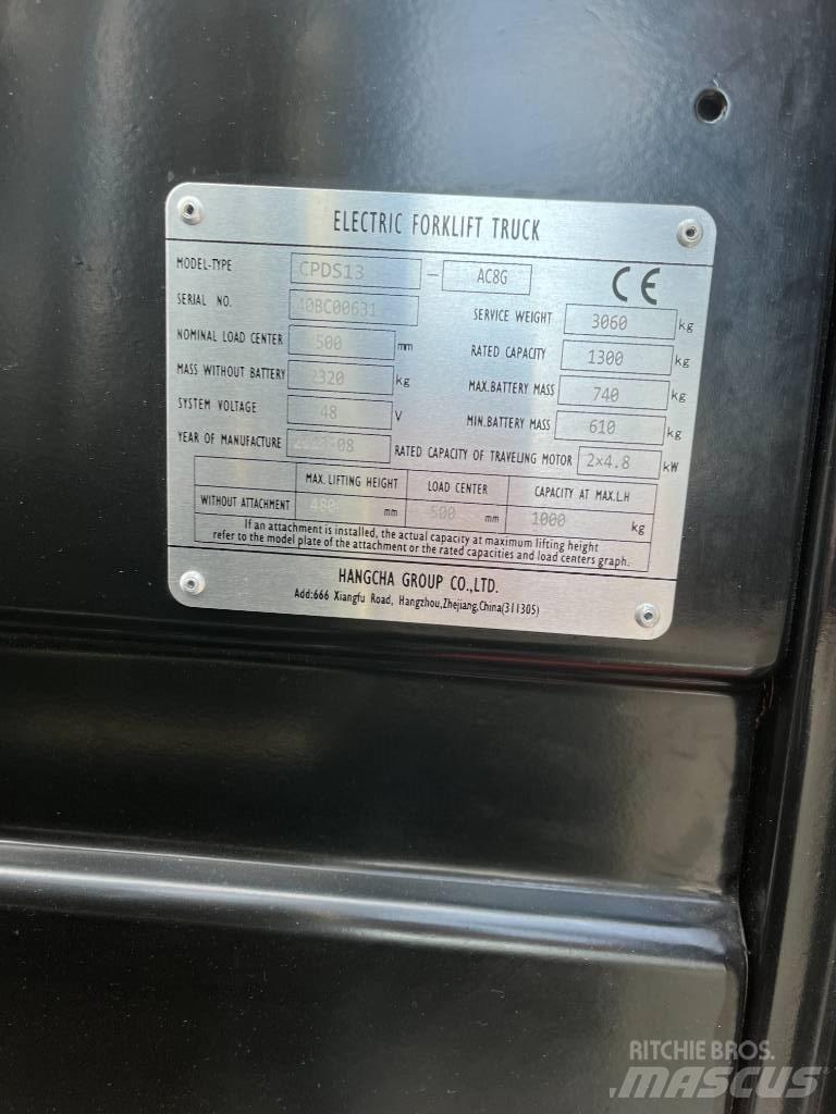 Hangcha CPDS13-AC8G Elektriske trucker