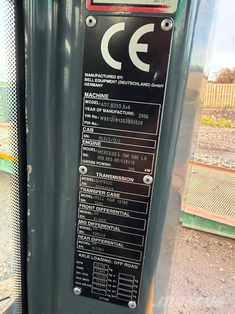 Bell B 25 D Rammestyrte Dumpere