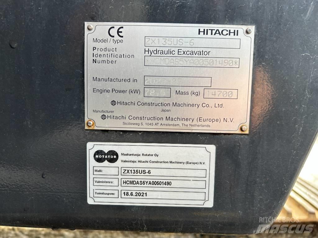 Hitachi ZX 135 US-6 Beltegraver