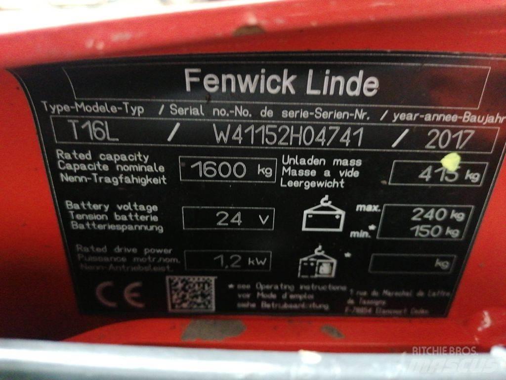 Linde T16L Lavtløftende truck
