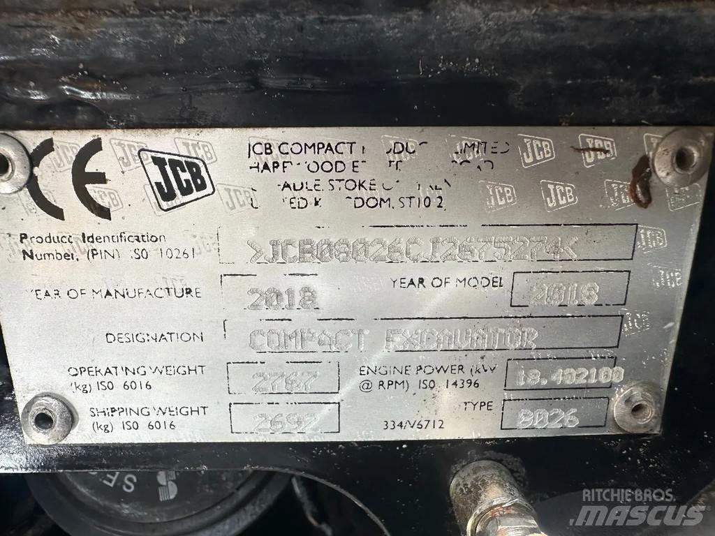 JCB 8026 Minigravere <7t