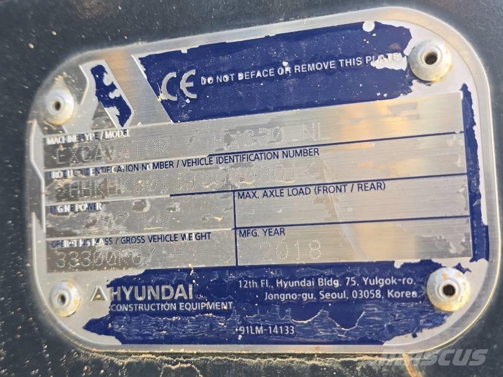 Hyundai HX 330 NL Beltegraver