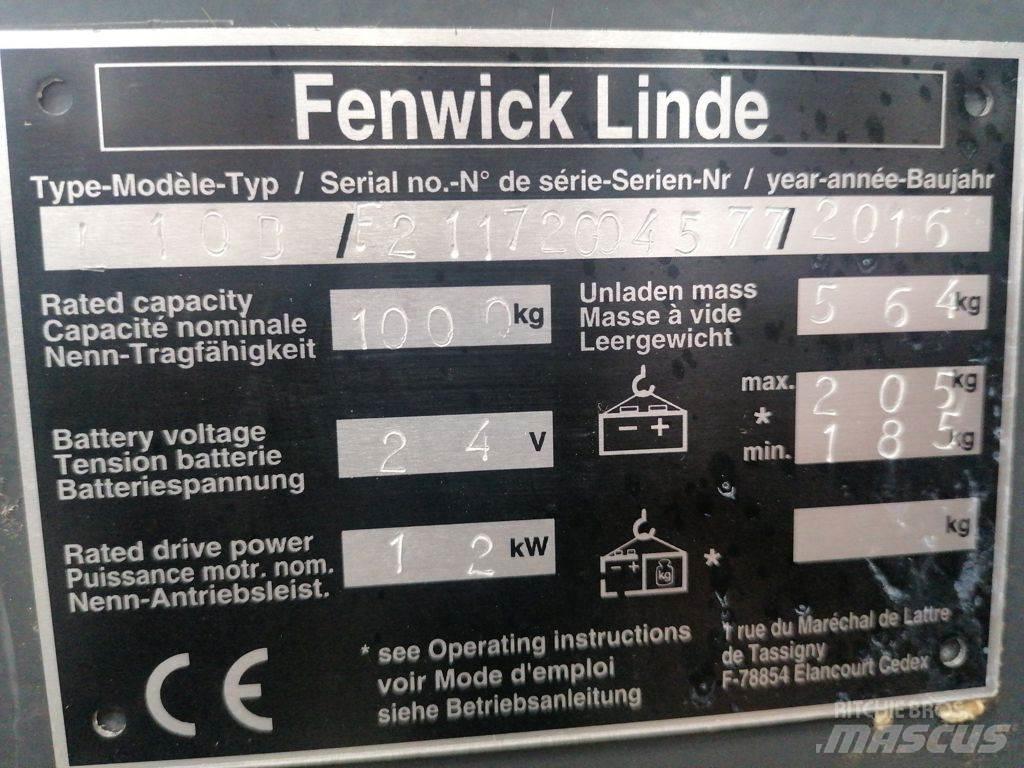 Linde L10B Ledestablere