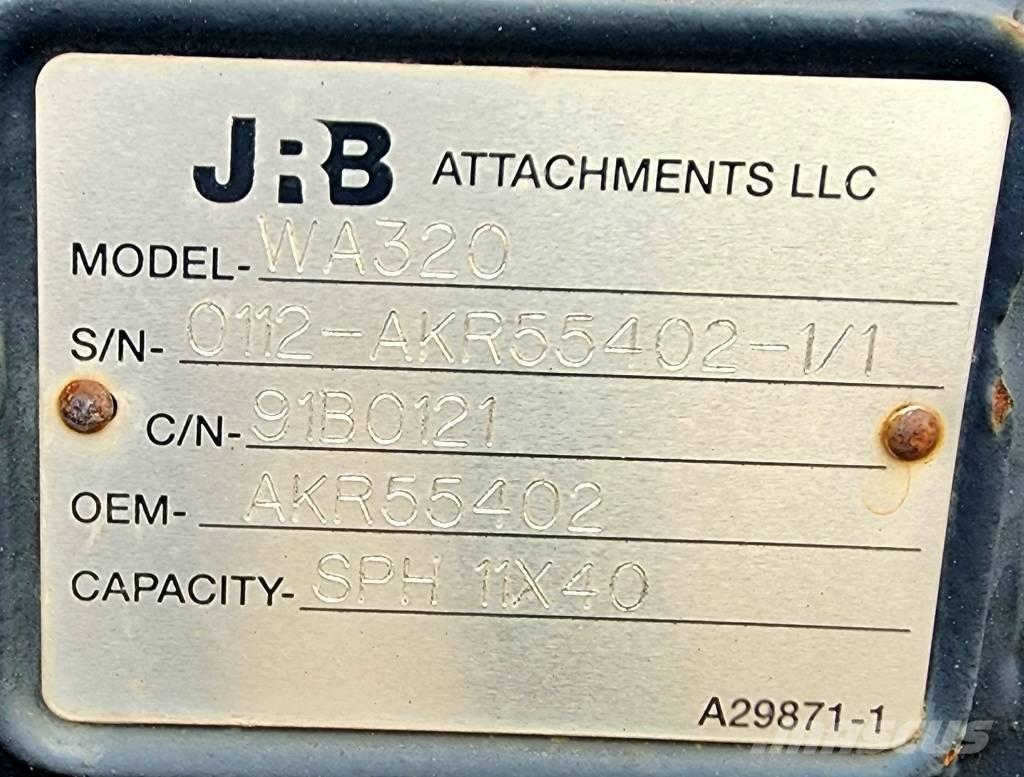 JRB Snow Plow WA320 Andre komponenter