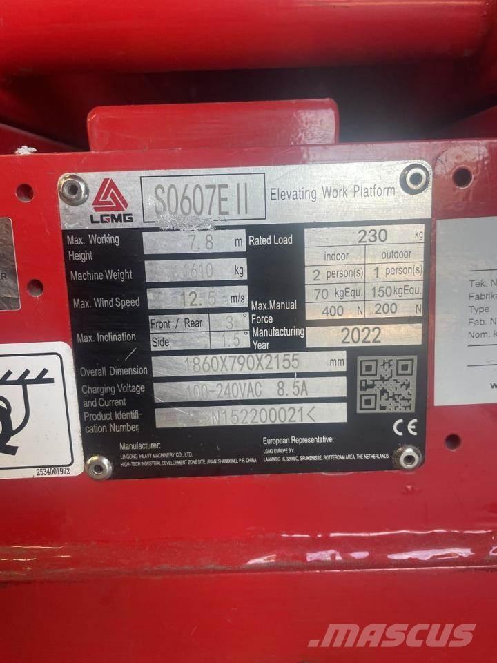 LGMG S0607E II Sakselifter
