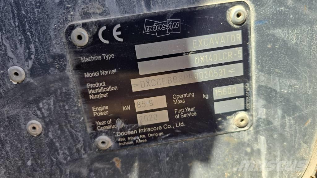 Doosan DX140LCR-5 Beltegraver