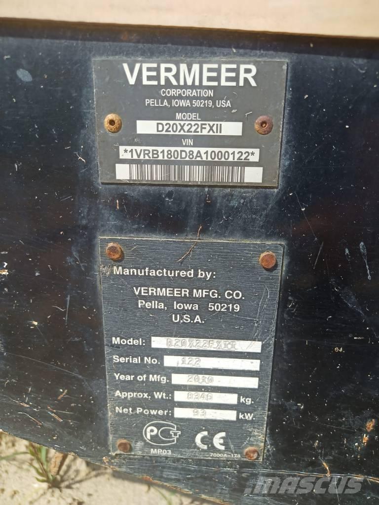 Vermeer 20x22SII Horisontal borerigg utstyr