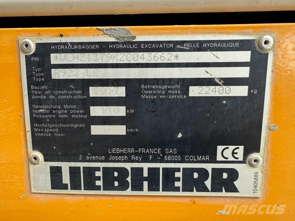 Liebherr R 922 LC Beltegraver