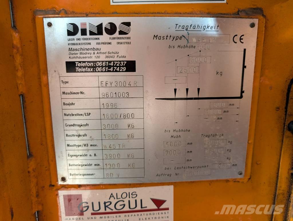 Dimos EFY3004-R Elektriske trucker