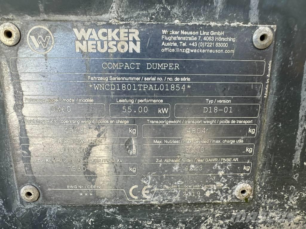 Wacker Neuson DW 60 Mini dumpere