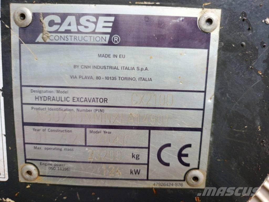 CASE CX 210 D Beltegraver