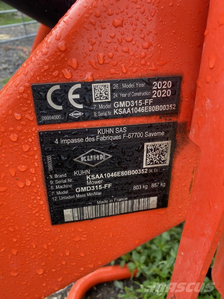 Kuhn GMD315FF Slåmaskiner