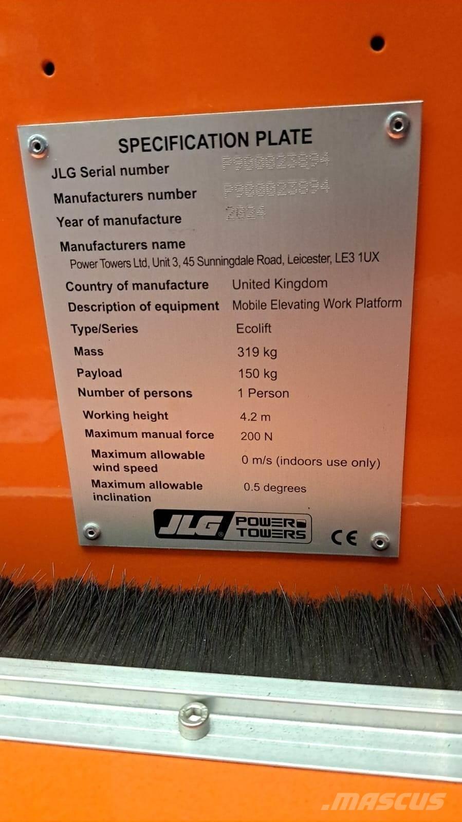 JLG Ecolift2.2 Andre personløftere og plattformer