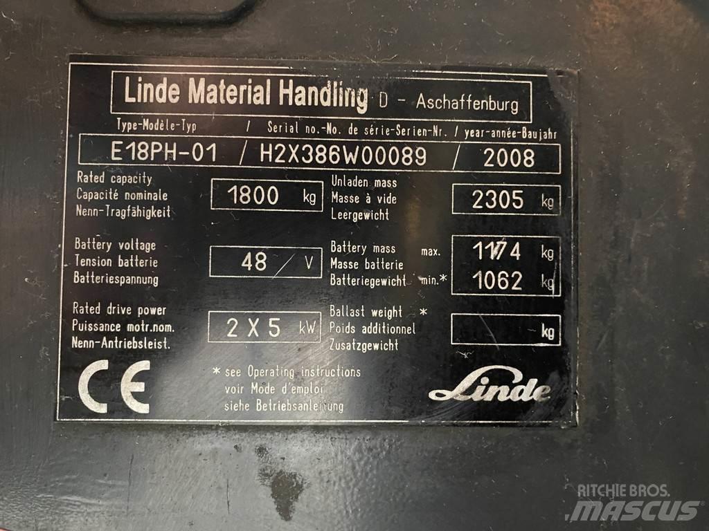 Linde E18PH-01 Elektriske trucker