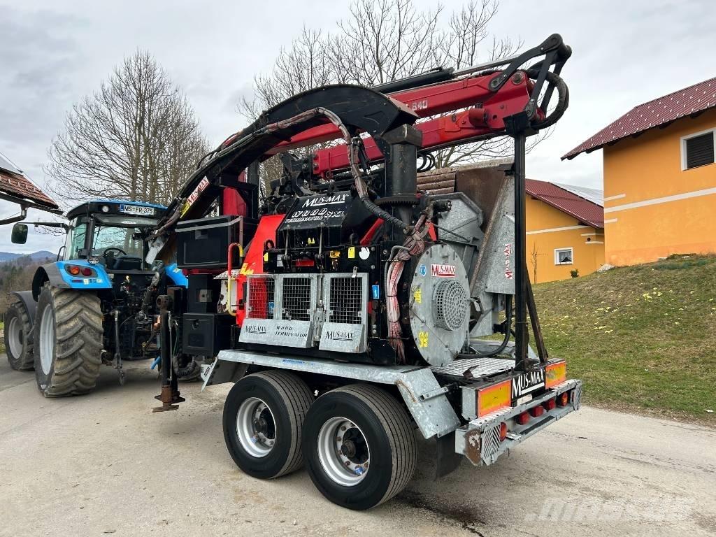 Mus-Max 8XL Vedkløvere, kappemaskiner og flismaskiner