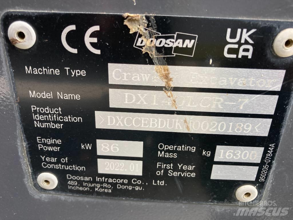 Doosan DX 140 LCR-7 Beltegraver