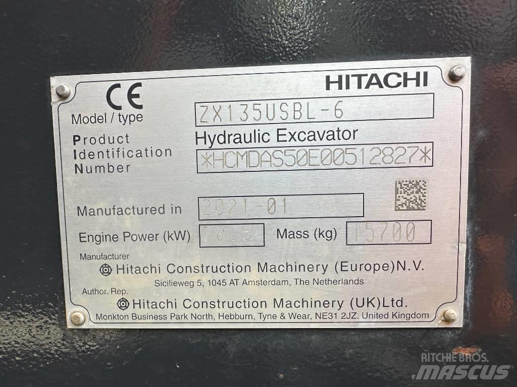 Hitachi ZX 135 US-6 Beltegraver