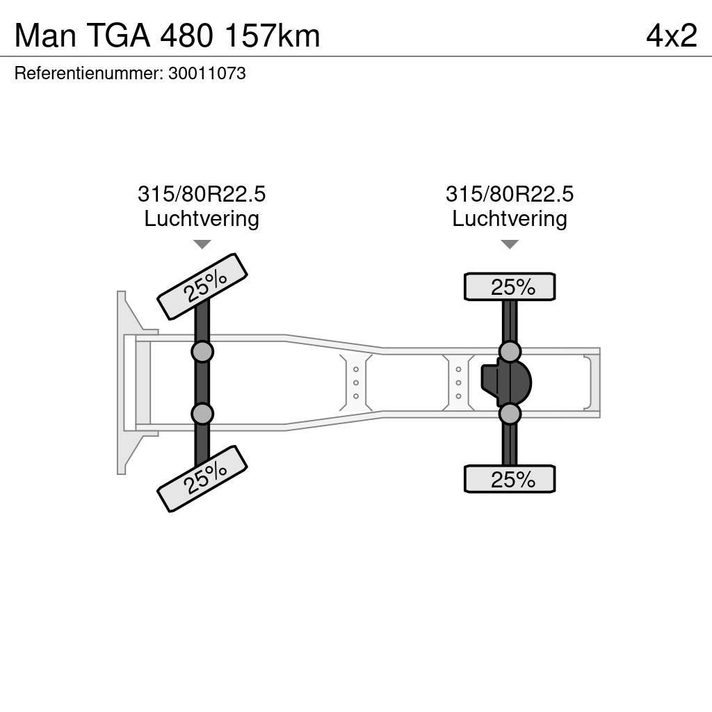 MAN TGA 480 157km Trekkvogner