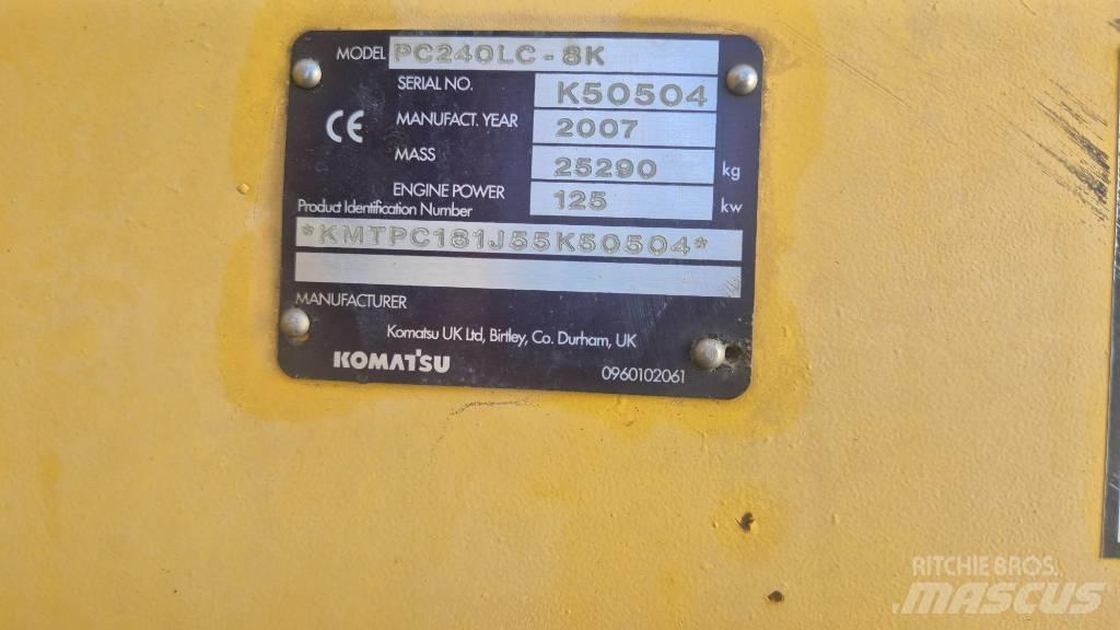 Komatsu PC240LC-8K Beltegraver