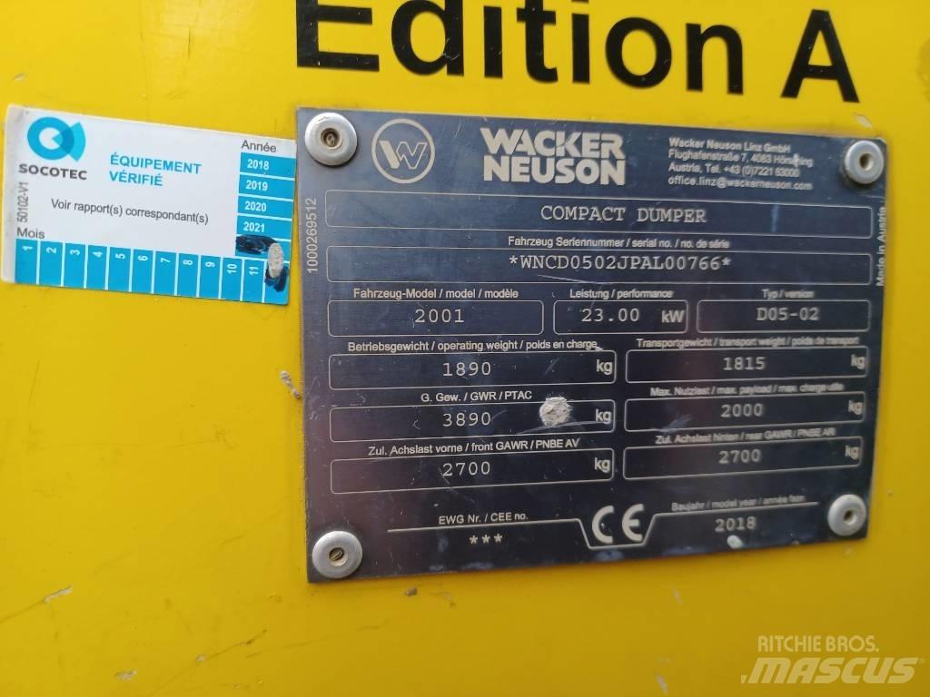 Wacker Neuson 2001 Mini dumpere