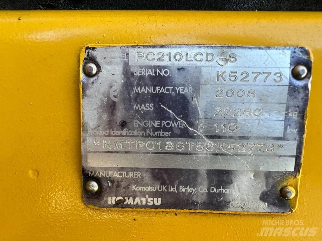 Komatsu PC 210 LCD-8 Beltegraver