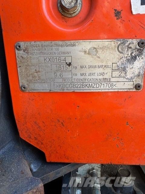 Kubota KX 016-4 Minigravere <7t